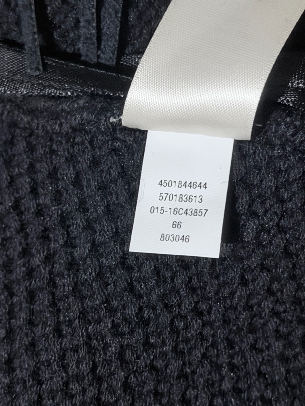 Chico's Black V-Neck Fringe Knit Sweater - Picture 9 of 10